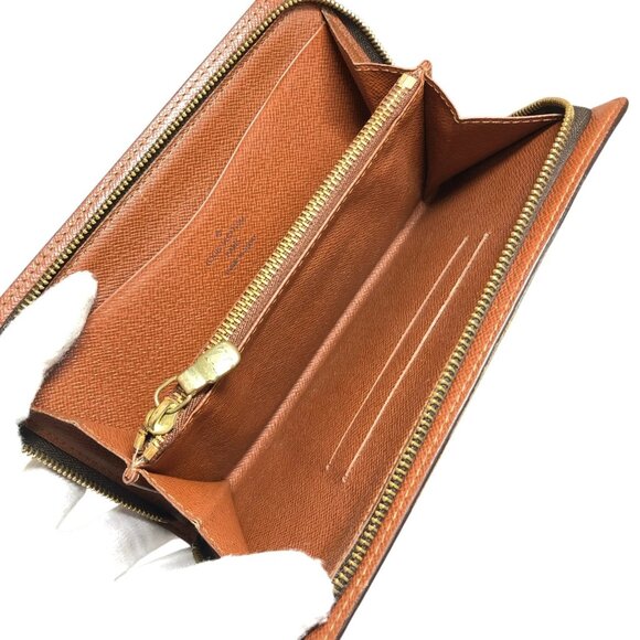 Authentic Louis Vuitton Porte Monnaie Zip Long Wallet Monogram jp120-121825 - Picture 9 of 16
